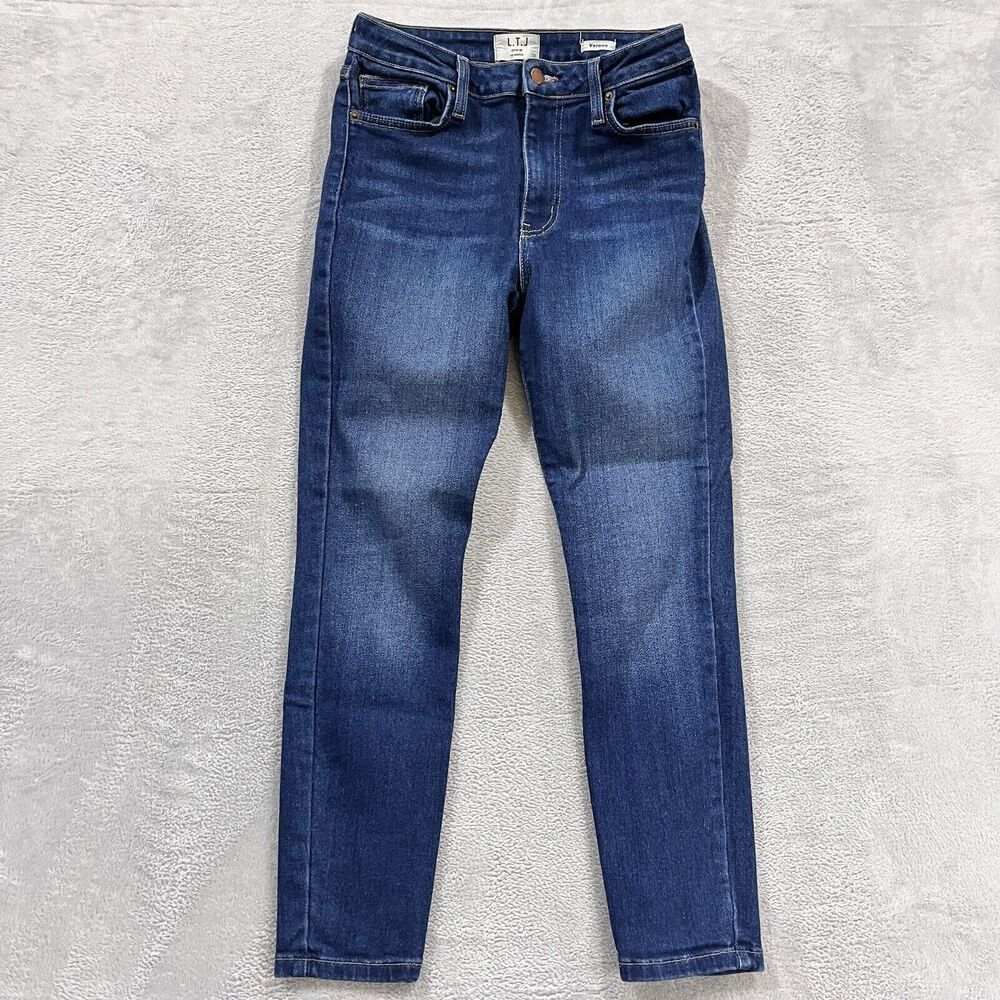 LTJ Denim Los Angeles Jeans 28 Verona High Rise Skinny Blue Stretch USA‎ Womens